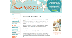 Desktop Screenshot of beach-bride-101.com